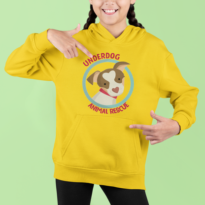 Underdog Logo Youth Hoodie - Ruff Life Rescue Wear