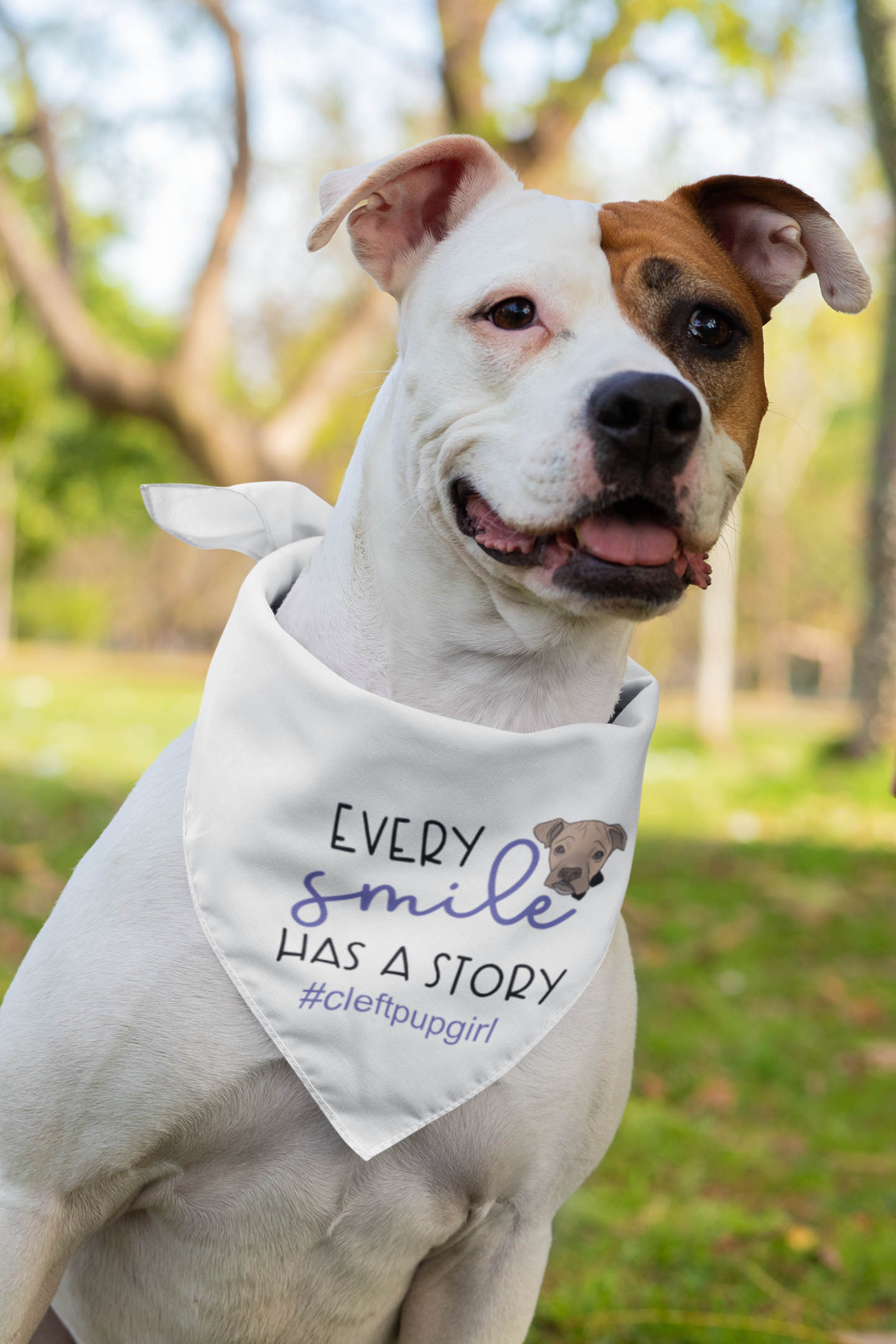 Cleft Pup Brigade Doggie Bandana (available in several designs and colors)