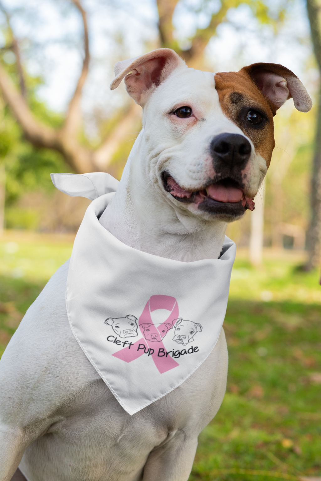Cleft Pup Brigade Doggie Bandana (available in several designs and colors)