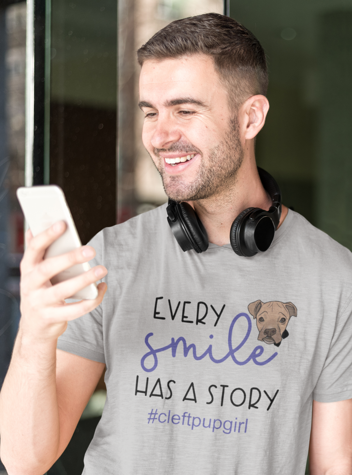Cleft Pup Brigade Story - Heather Unisex (available in several colors) - Ruff Life Rescue Wear