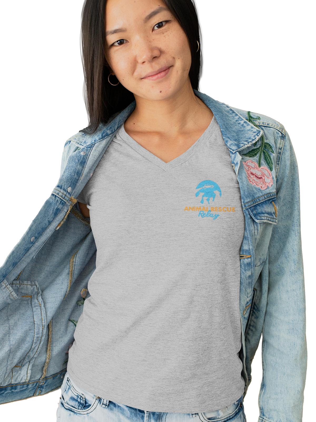 Animal Rescue Relay V Neck (Available in several colors) - Ruff Life Rescue Wear