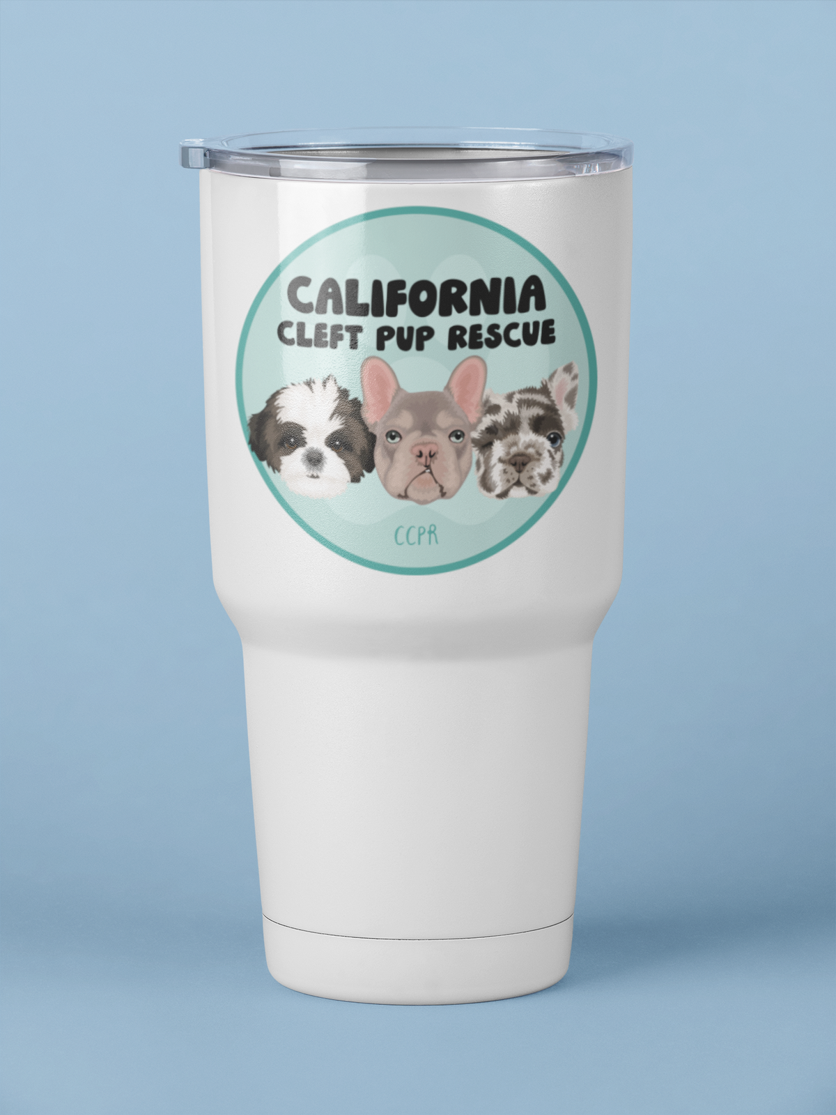 Cleft Pup Rescue 30oz Tumblers - Ruff Life Rescue Wear