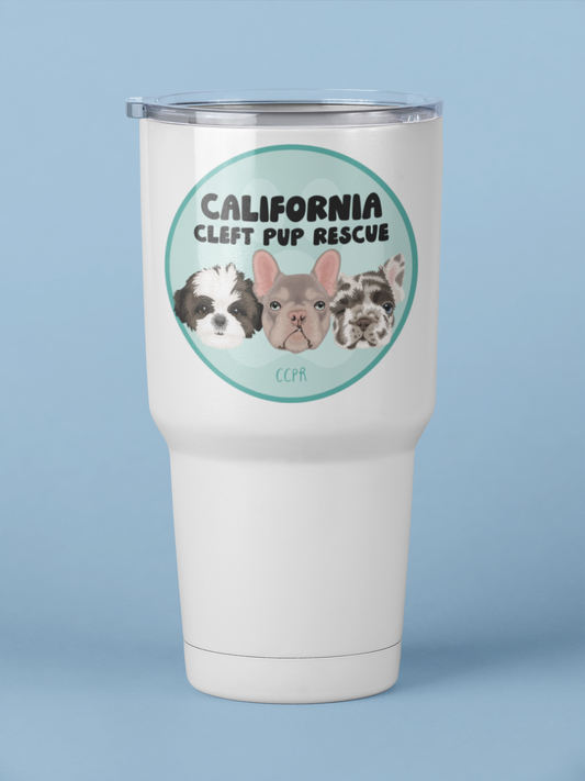 Cleft Pup Rescue 30oz Tumblers - Ruff Life Rescue Wear