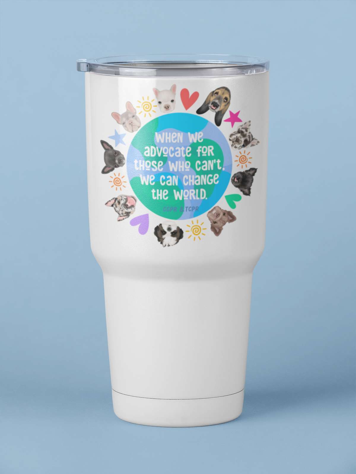 Cleft Pup Rescue 30oz Tumblers - Ruff Life Rescue Wear