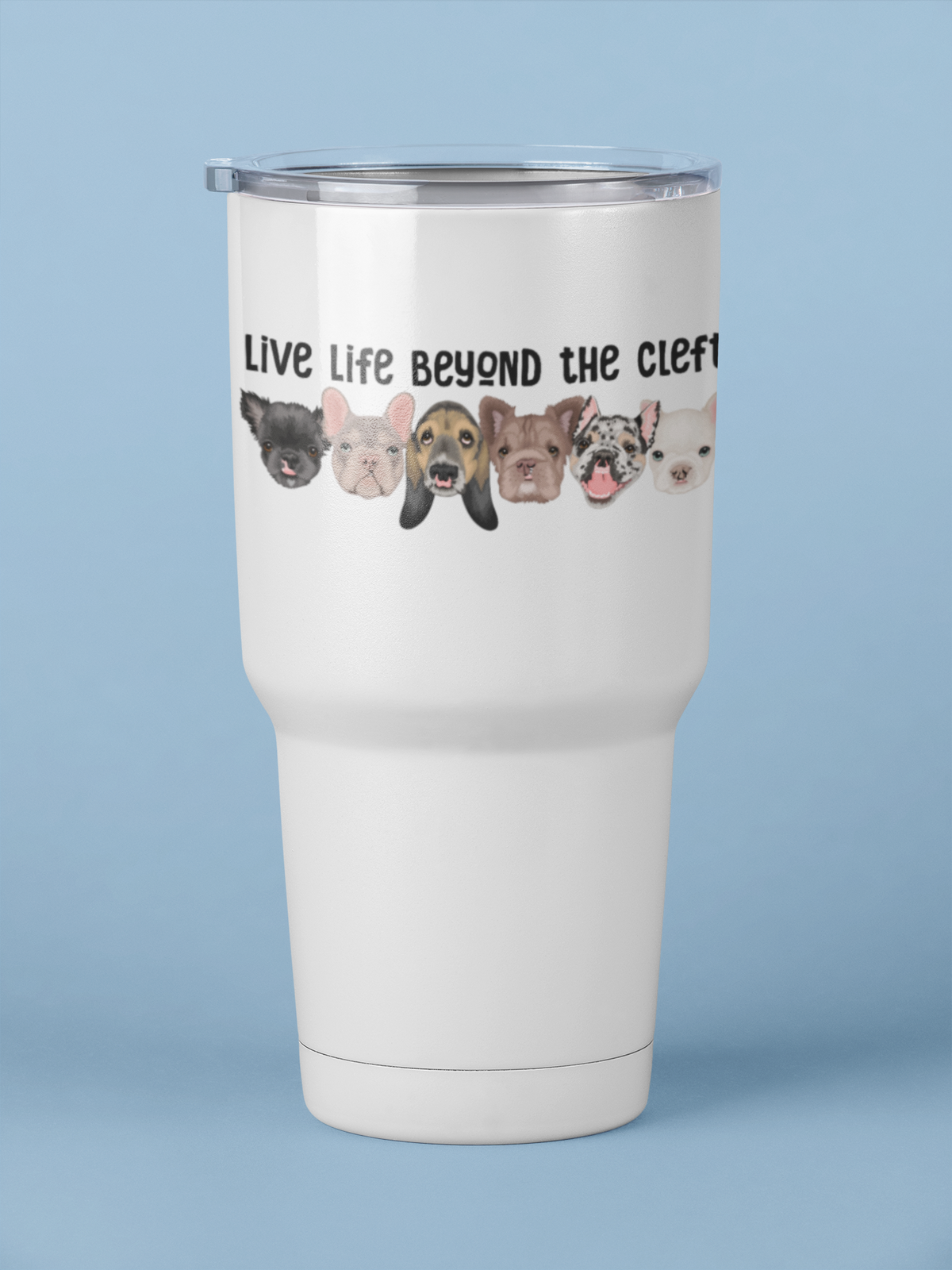 Cleft Pup Rescue 30oz Tumblers - Ruff Life Rescue Wear