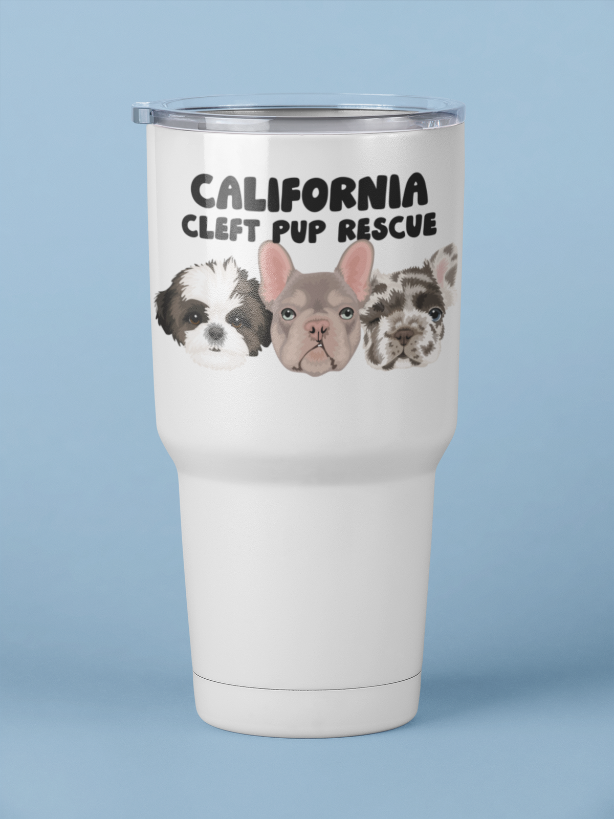 Cleft Pup Rescue 30oz Tumblers - Ruff Life Rescue Wear