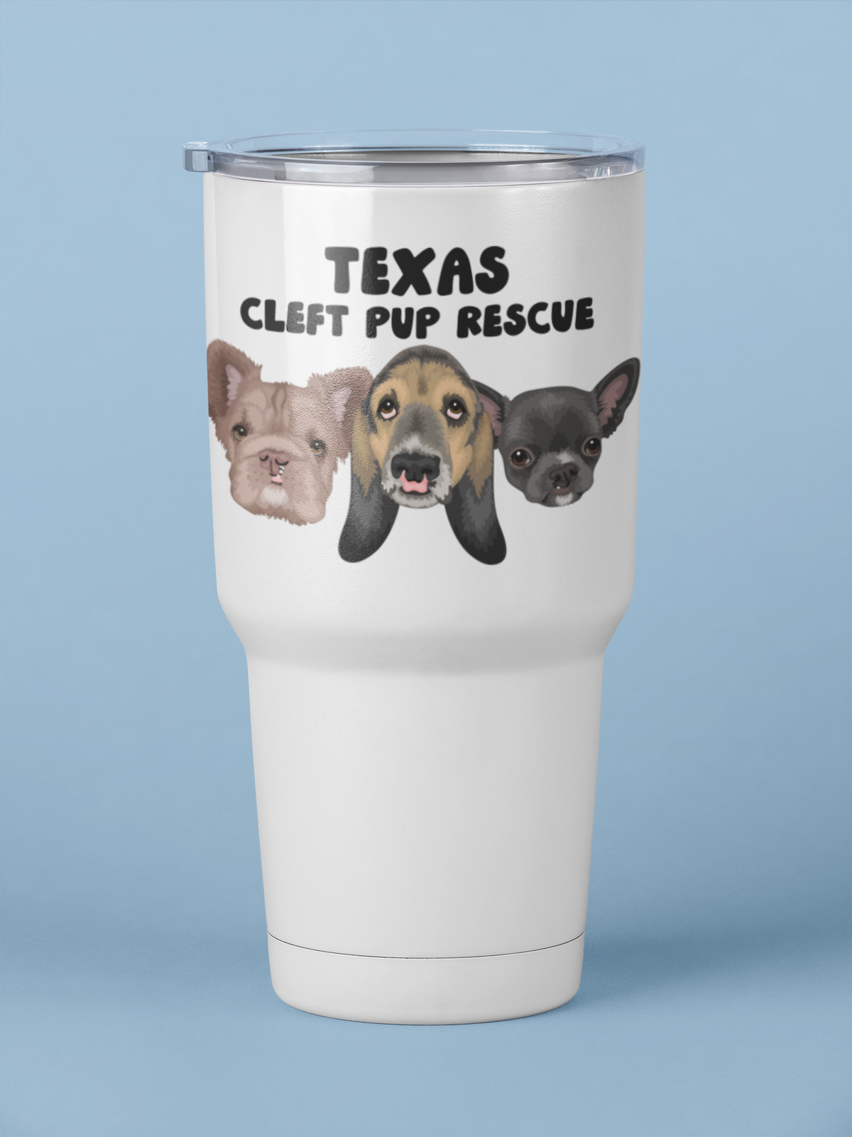 Cleft Pup Rescue 30oz Tumblers - Ruff Life Rescue Wear