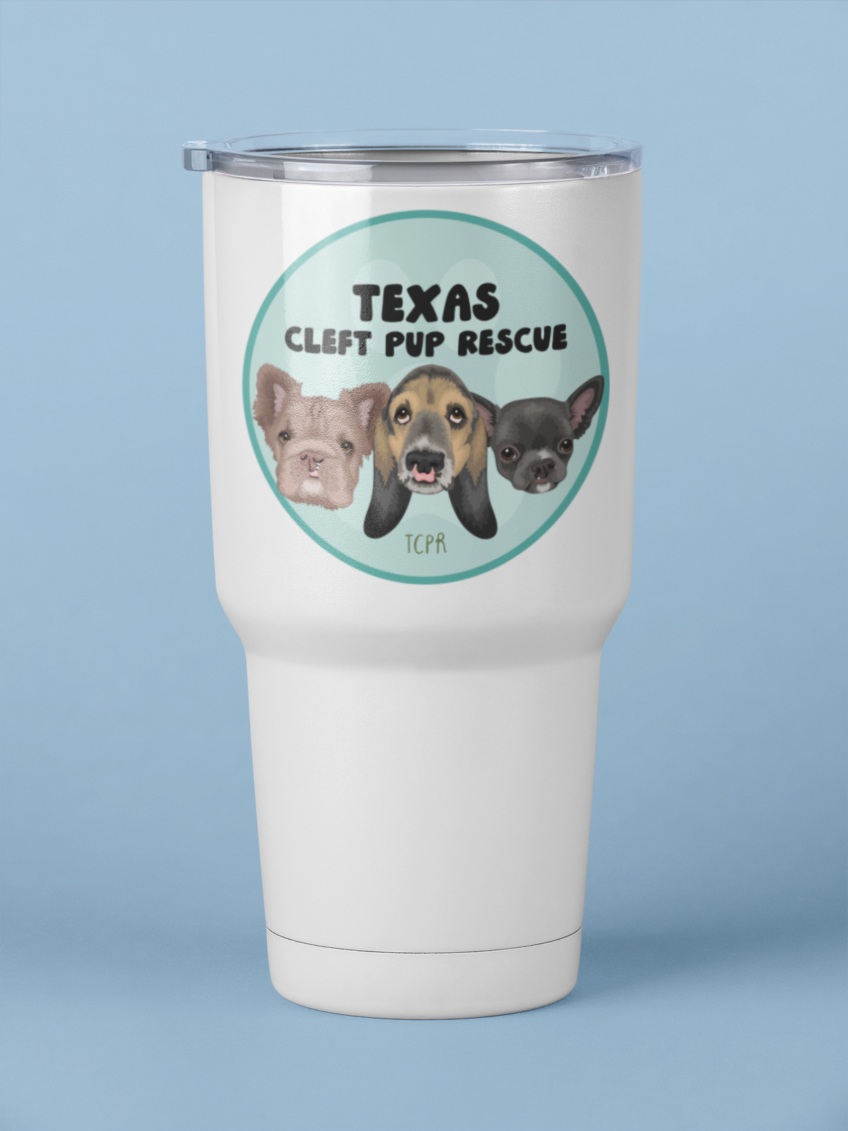 Cleft Pup Rescue 30oz Tumblers - Ruff Life Rescue Wear