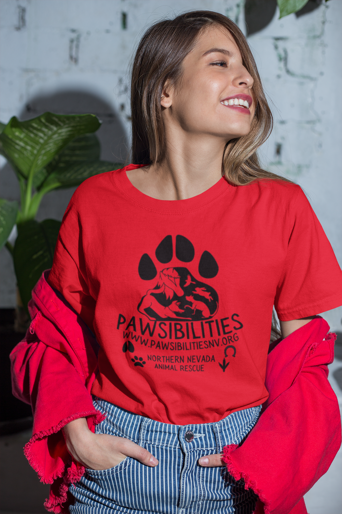 New Logo Paws Tee (available in several colors) - Ruff Life Rescue Wear