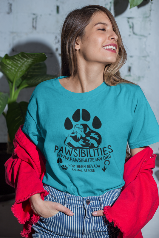 New Logo Paws Tee (available in several colors) - Ruff Life Rescue Wear