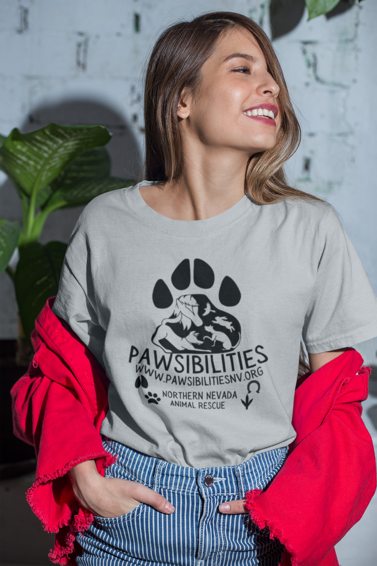 New Logo Paws Tee (available in several colors) - Ruff Life Rescue Wear