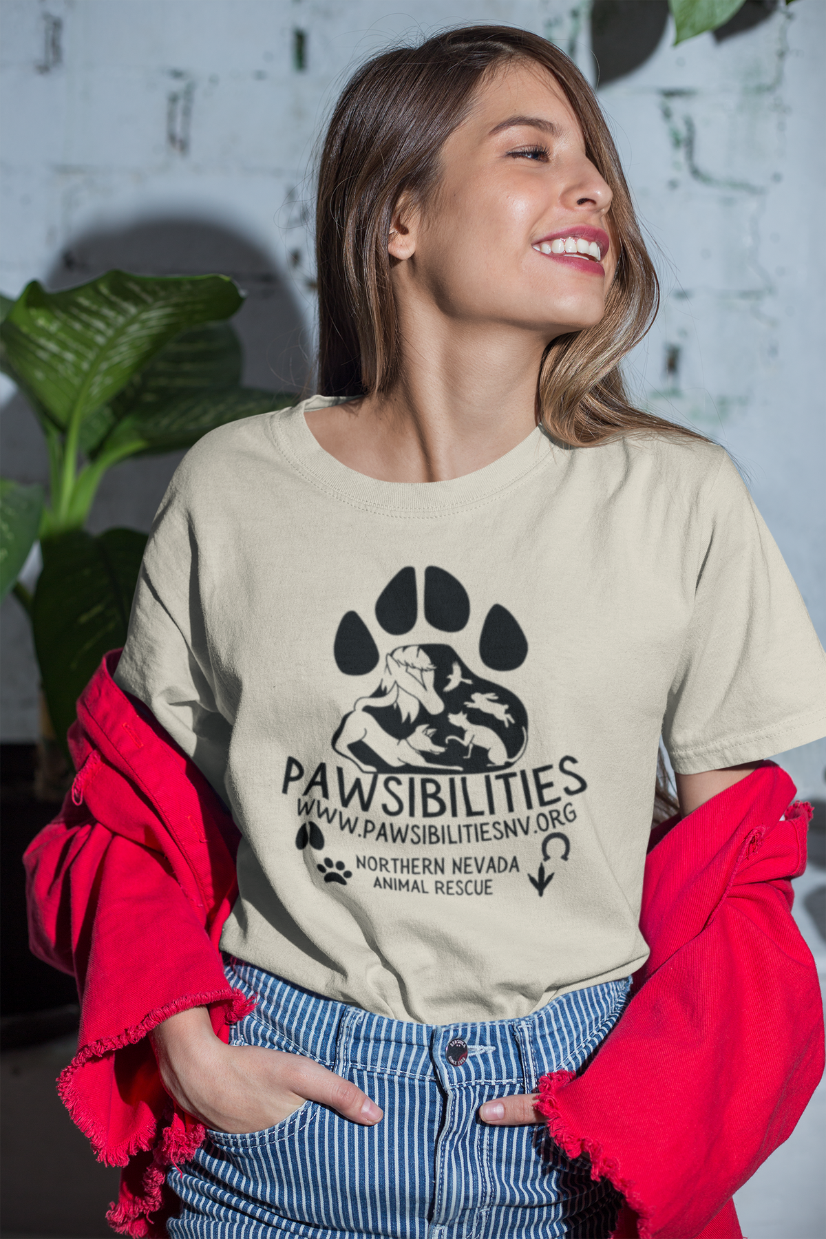 New Logo Paws Tee (available in several colors) - Ruff Life Rescue Wear