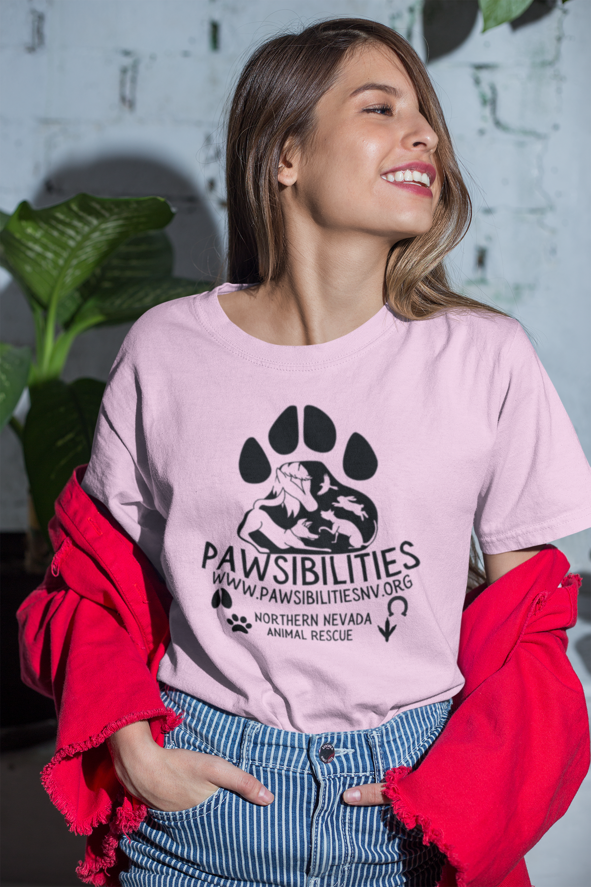 New Logo Paws Tee (available in several colors) - Ruff Life Rescue Wear
