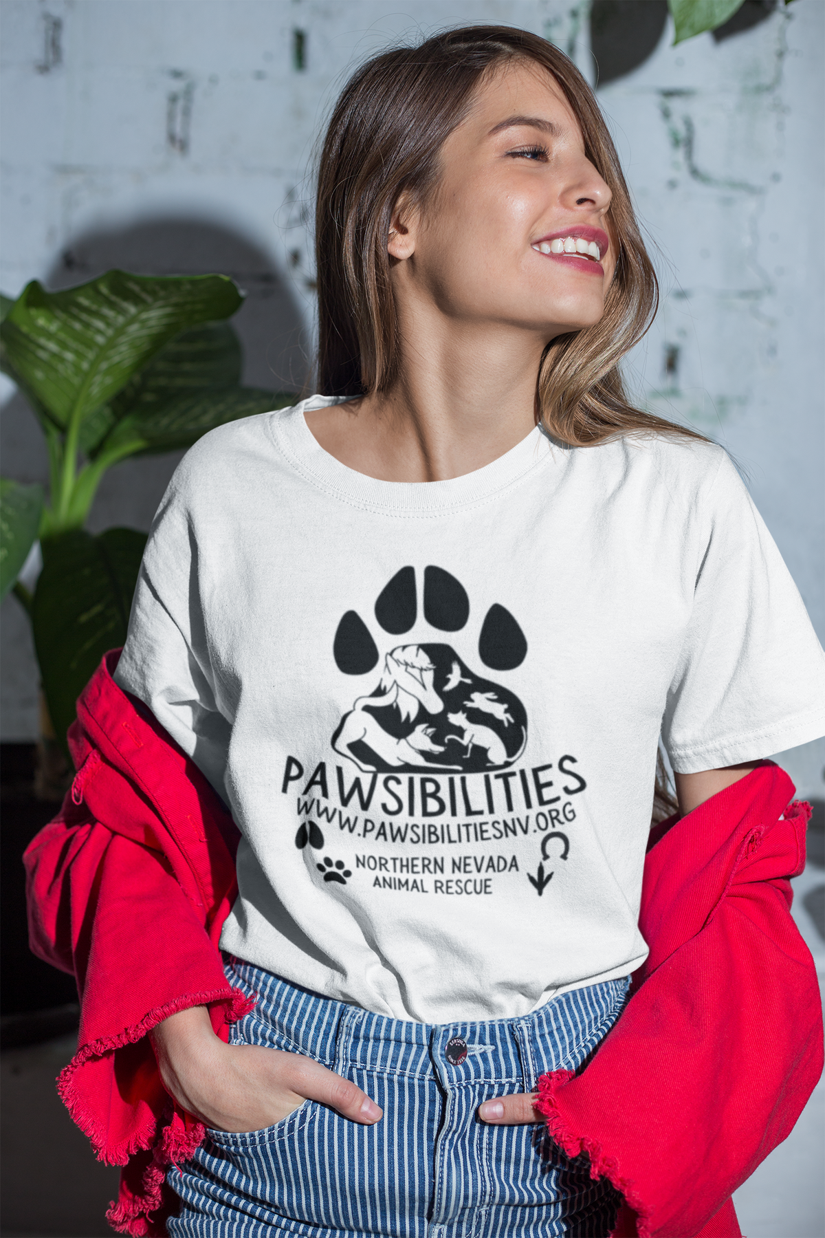 New Logo Paws Tee (available in several colors) - Ruff Life Rescue Wear