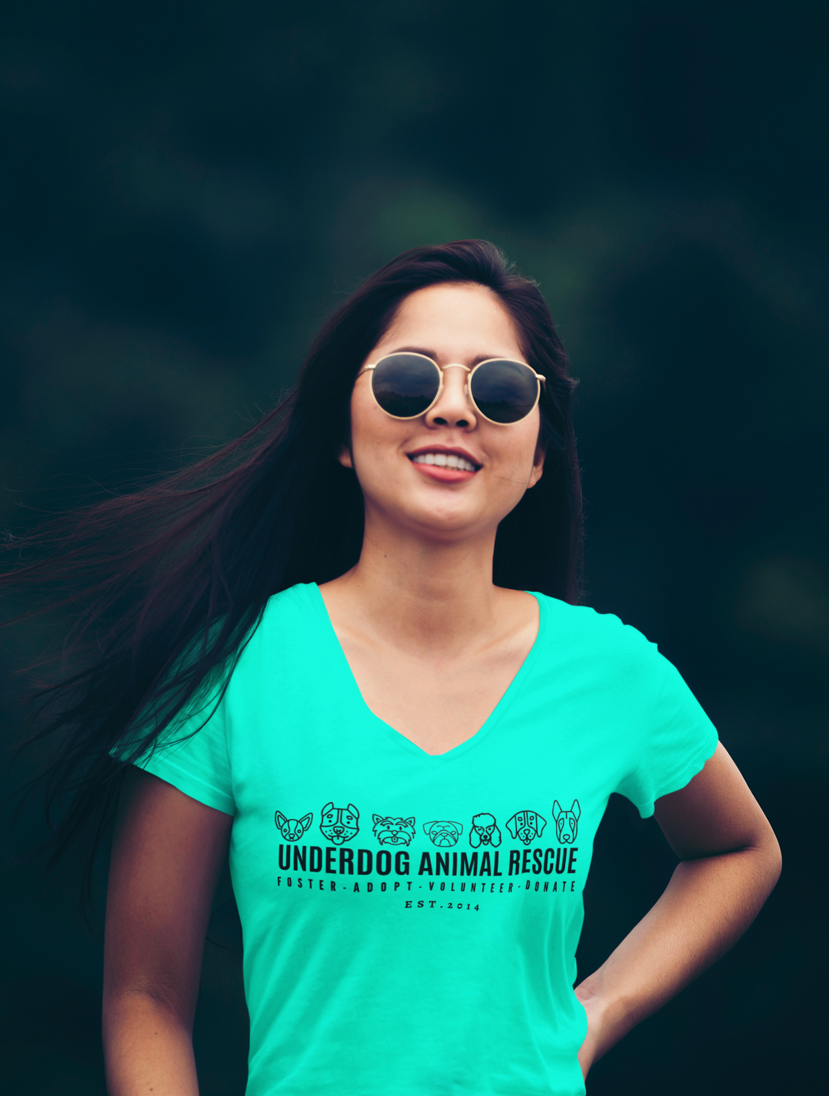 Adopt Relaxed V-Neck (available in several colors) - Ruff Life Rescue Wear