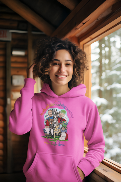 Angels With Misplaced Wings Pull Over Fleece Hoodie (available in several colors) - Ruff Life Rescue Wear