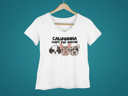 CCPR Ladies V-Neck T-Shirt (several colors available) - Ruff Life Rescue Wear