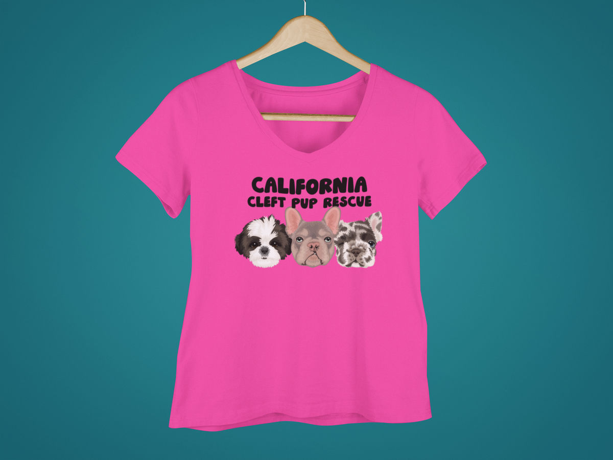 CCPR Ladies V-Neck T-Shirt (several colors available) - Ruff Life Rescue Wear