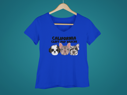 CCPR Ladies V-Neck T-Shirt (several colors available) - Ruff Life Rescue Wear