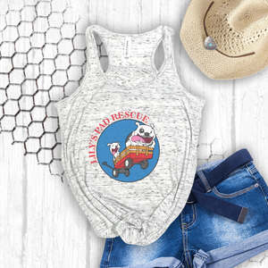 Lily's Pad Flowy Racerback Tank - Ruff Life Rescue Wear