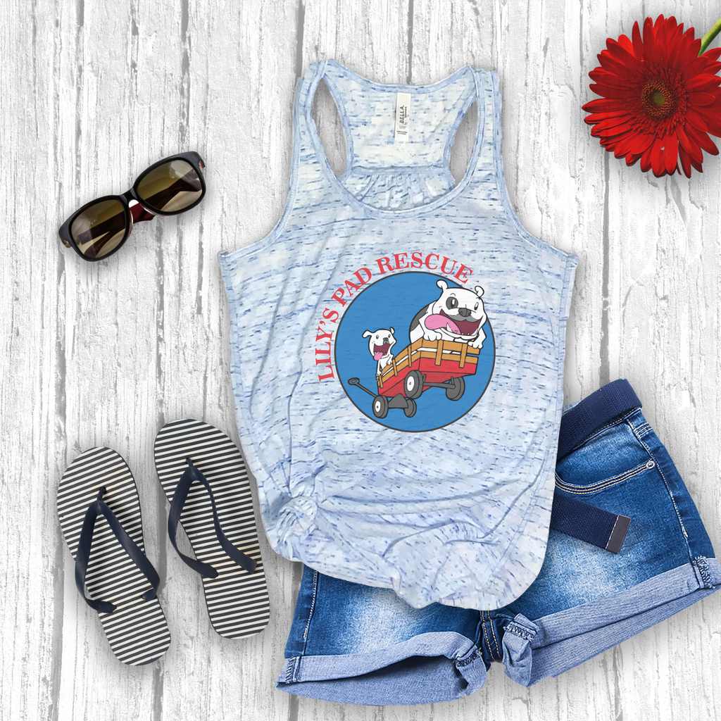 Lily's Pad Flowy Racerback Tank - Ruff Life Rescue Wear