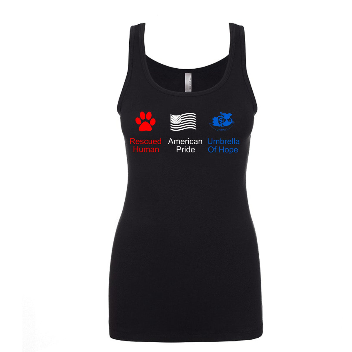 4th of July Umbrella Jersey Tank - Ruff Life Rescue Wear
