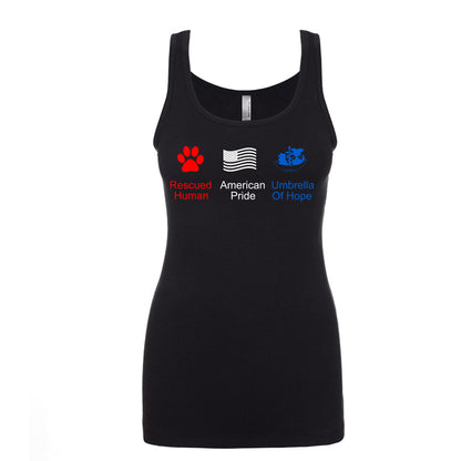4th of July Umbrella Jersey Tank - Ruff Life Rescue Wear