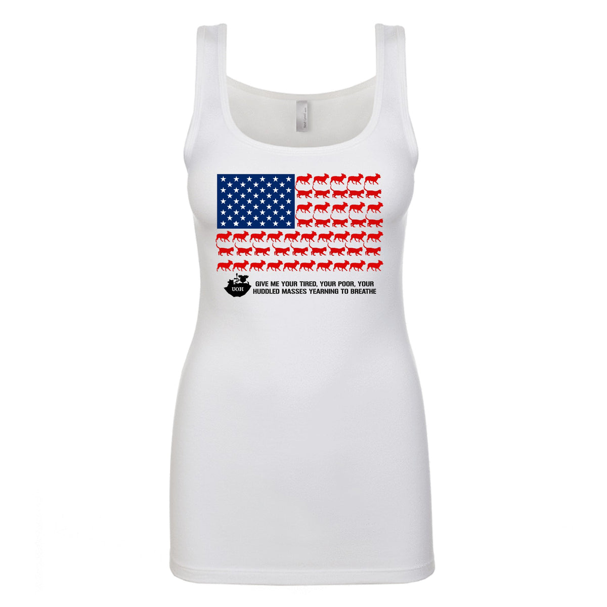 Patriotic Umbrella Jersey Tank - Ruff Life Rescue Wear
