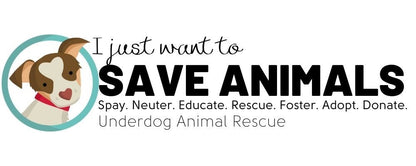 Underdog 20 oz Skinny Tumbler and Straw - Ruff Life Rescue Wear
