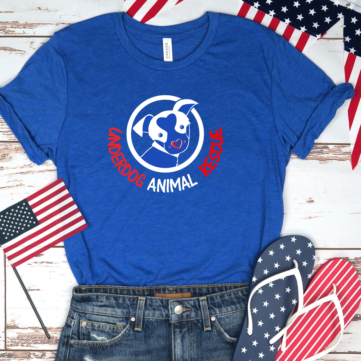 Underdog Patriotic Unisex Tees - Ruff Life Rescue Wear