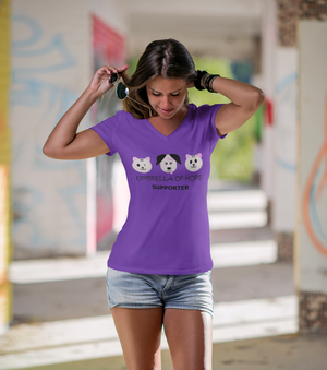 New Umbrella of Hope Rescue-Relaxed Fit V-Neck - Ruff Life Rescue Wear