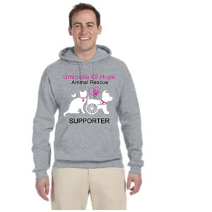 Umbrella of Hope Unisex Pullover Hoodie - Ruff Life Rescue Wear