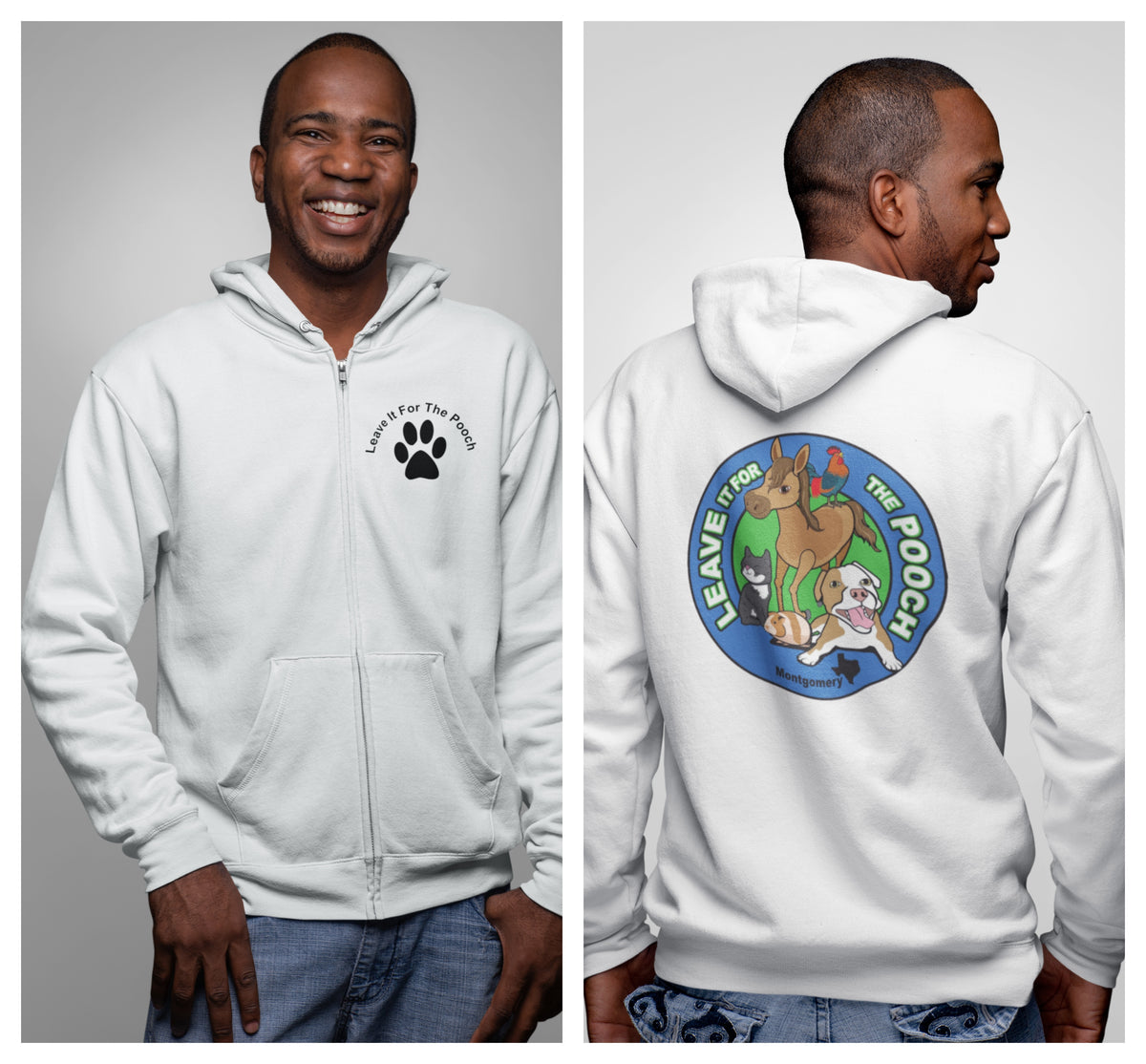 New Leave It Zip Up (Available in several colors) - Ruff Life Rescue Wear