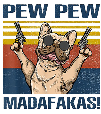 Pew Pew Frenchy Flowy Racerback Tank - Ruff Life Rescue Wear