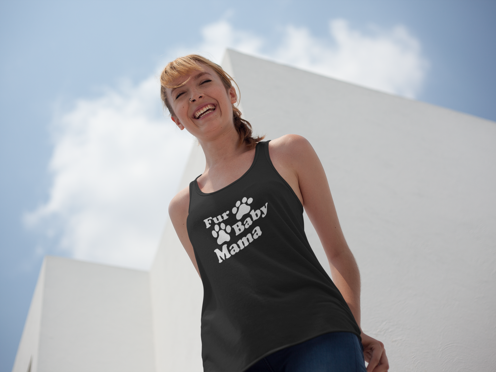 Fur Baby Mama Tank - Ruff Life Rescue Wear