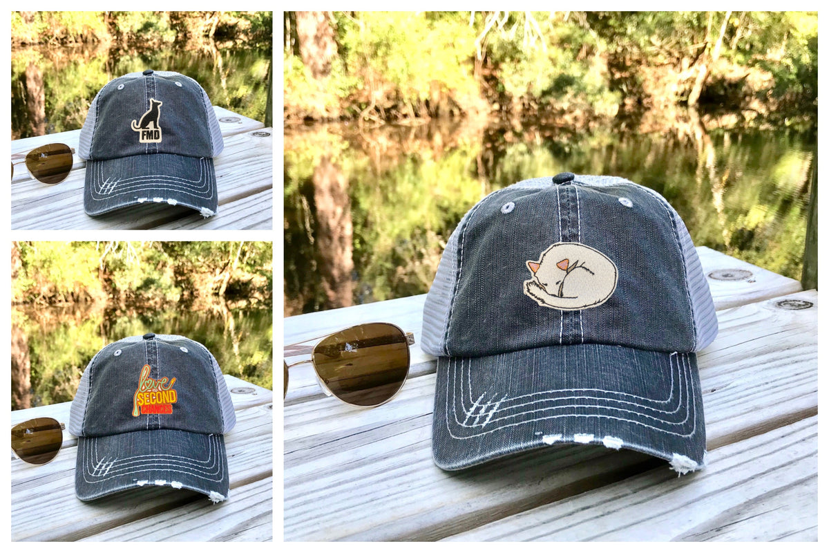 Love & Second Chances Vintage Trucker Caps - Ruff Life Rescue Wear