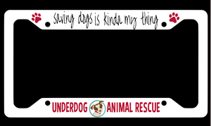 Underdog License Plate Fram