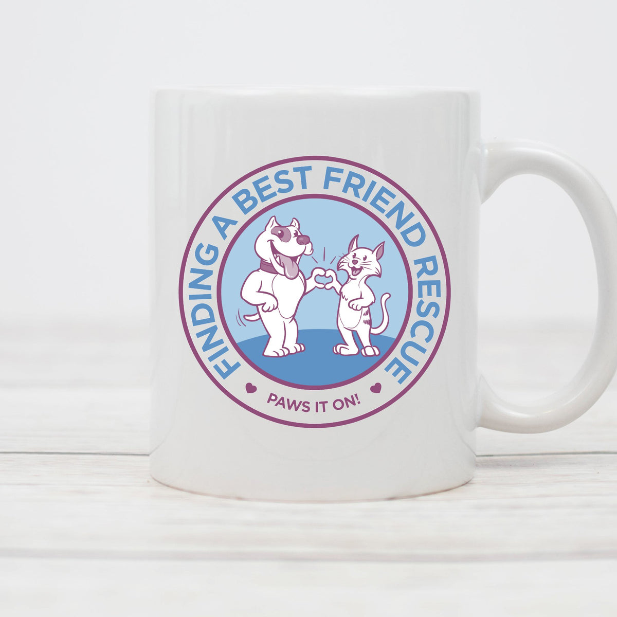Finding a Best Friend Coffee Mug - Ruff Life Rescue Wear
