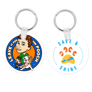 Leave It For The Pooch Keychains Double-Sided Pendants