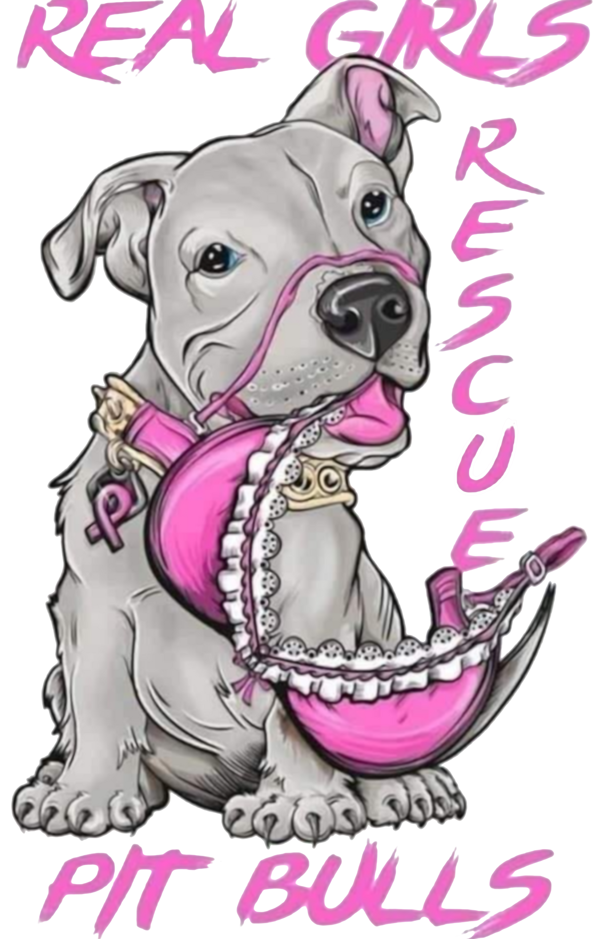 Breast Cancer Awareness Skinny Tumbler and Straw - Ruff Life Rescue Wear
