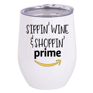 Sippin' Wine Tumbler - Ruff Life Rescue Wear