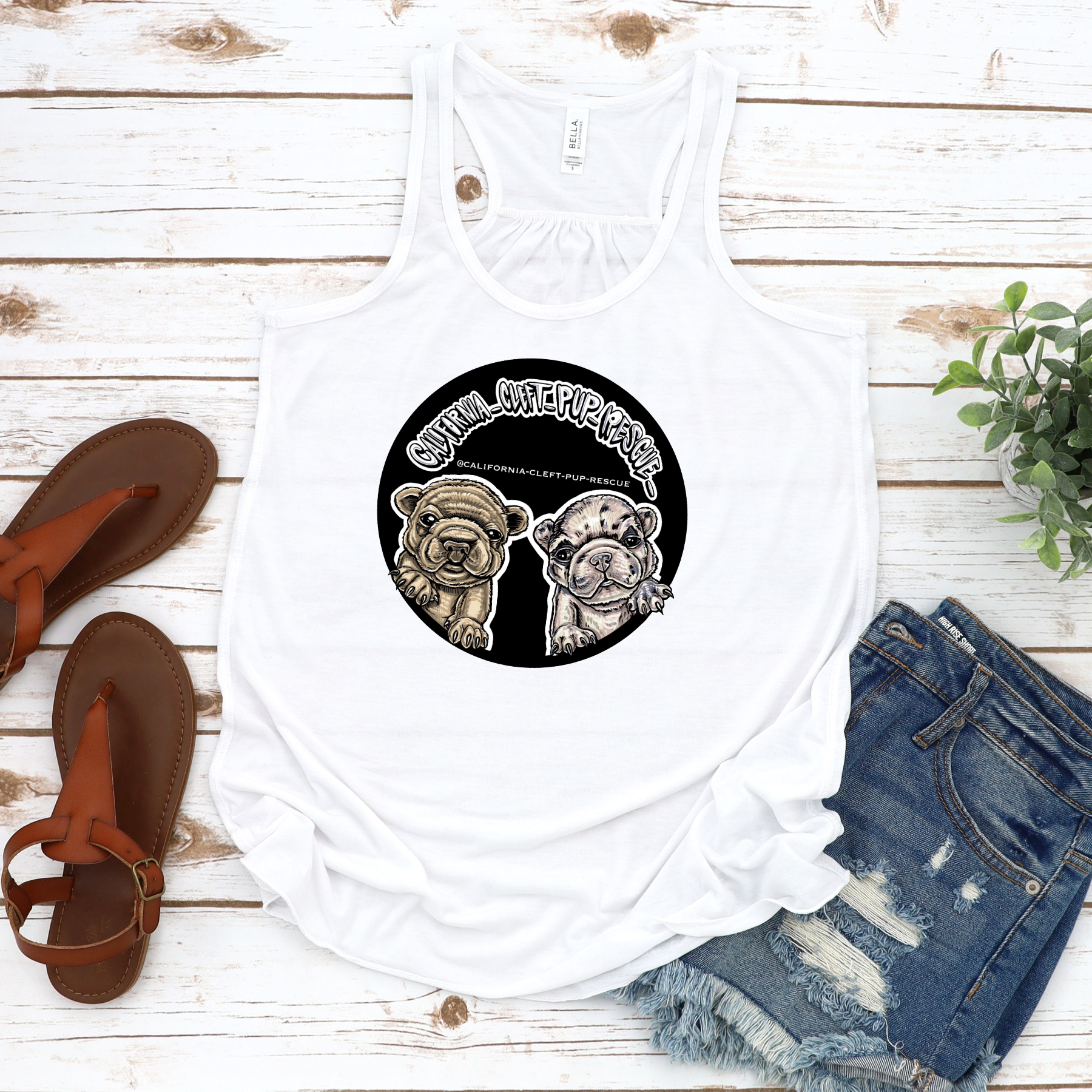 CCPR Colored Logo Flowy Racerback Tank