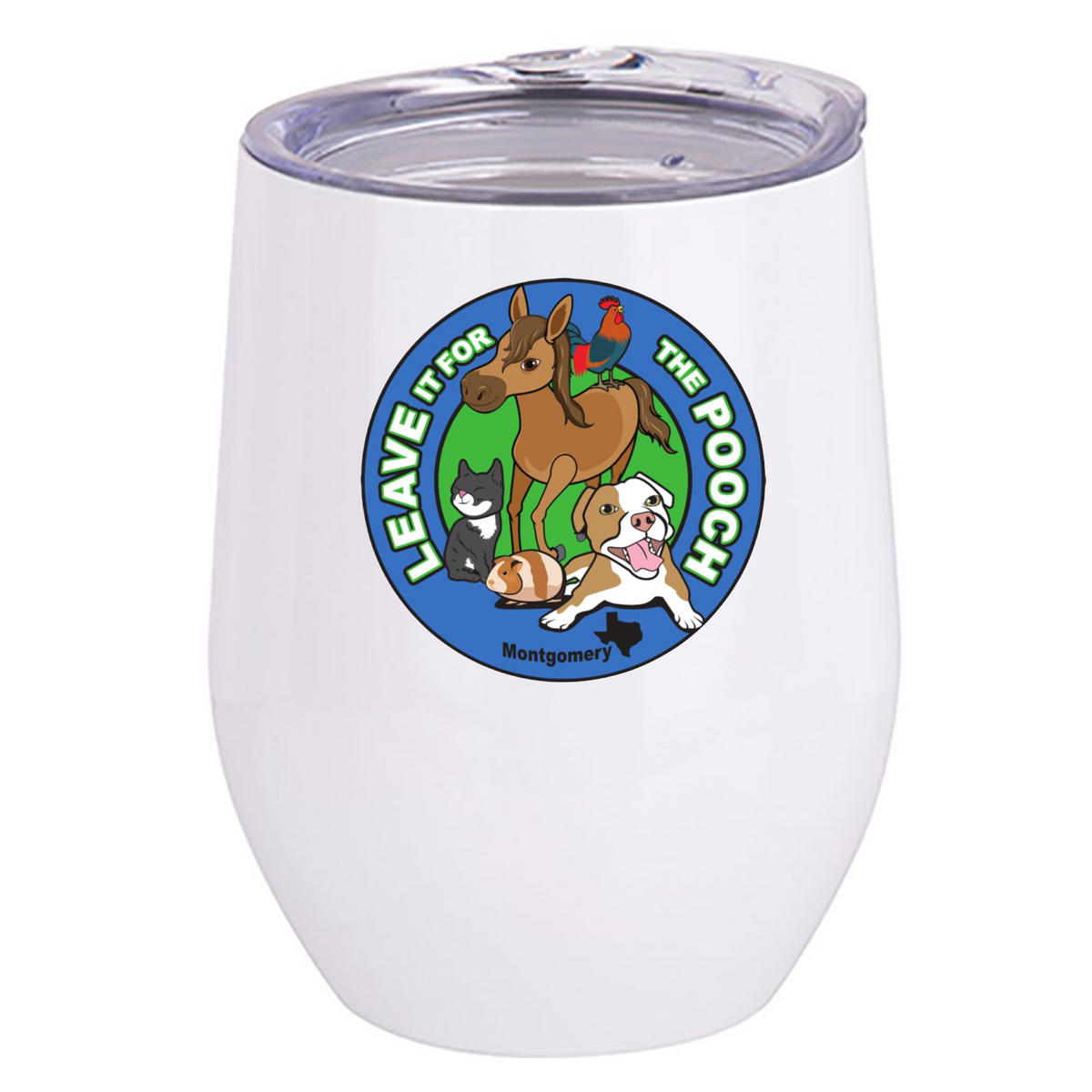 Leave It For The Pooch Wine Tumbler - Ruff Life Rescue Wear