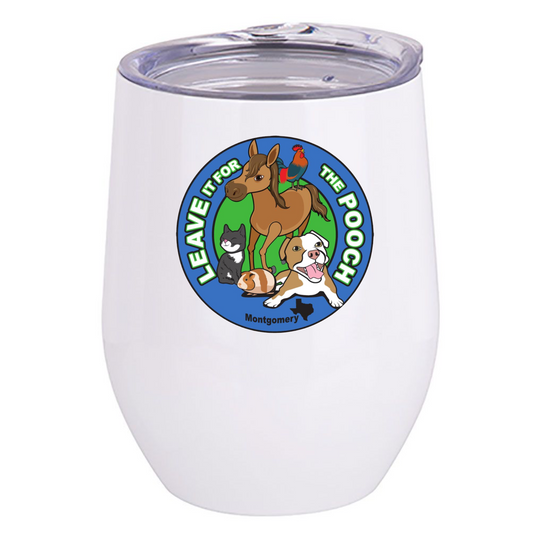 Leave It For The Pooch Wine Tumbler - Ruff Life Rescue Wear