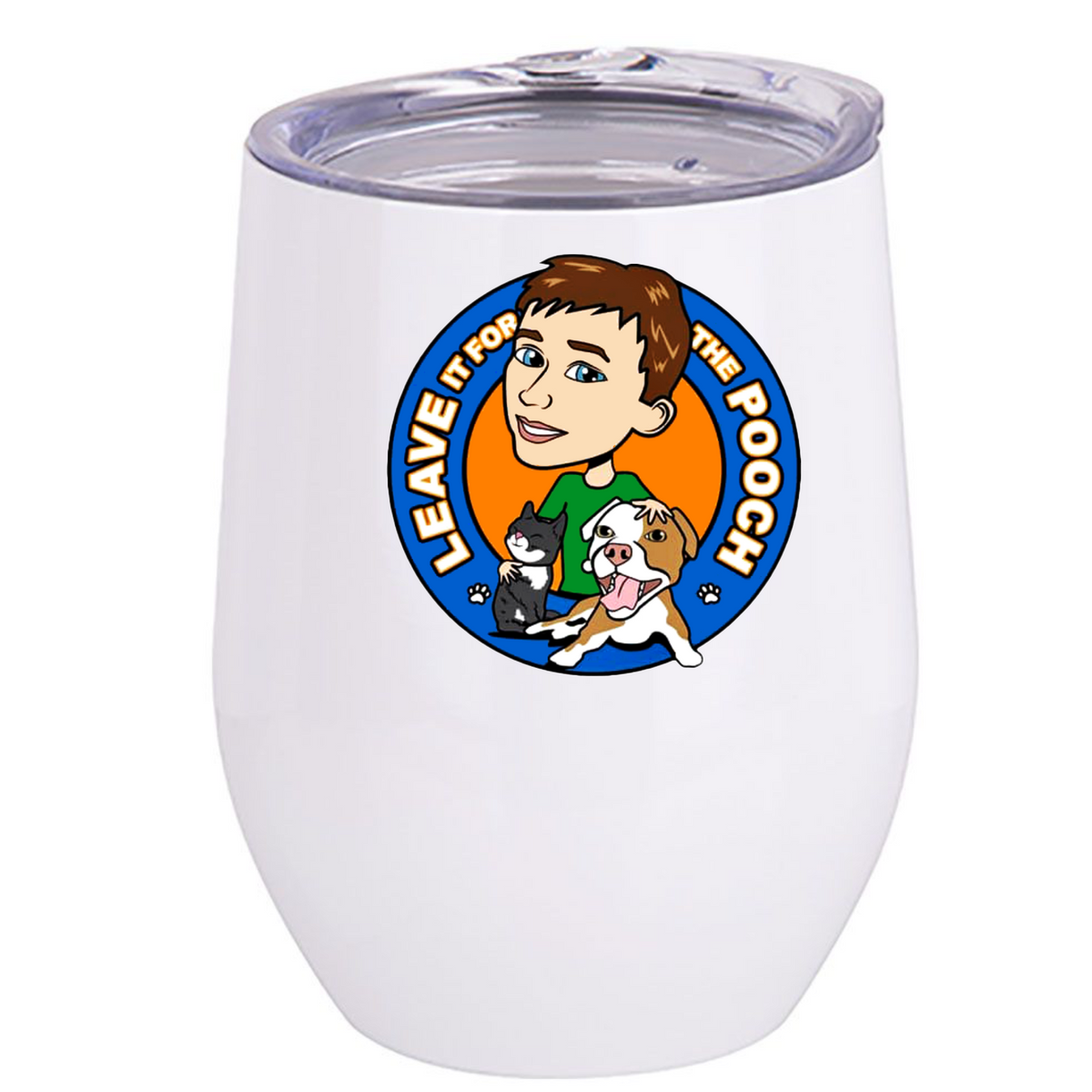 Leave It For The Pooch Wine Tumbler - Ruff Life Rescue Wear