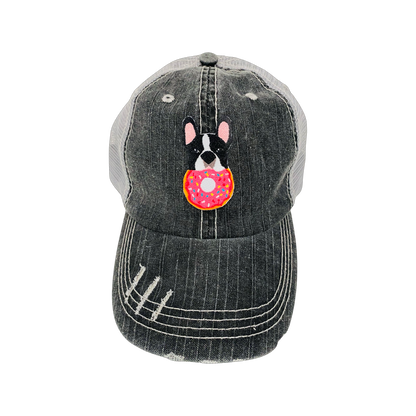 French Bulldog Donut Vintage Trucker Cap - Ruff Life Rescue Wear