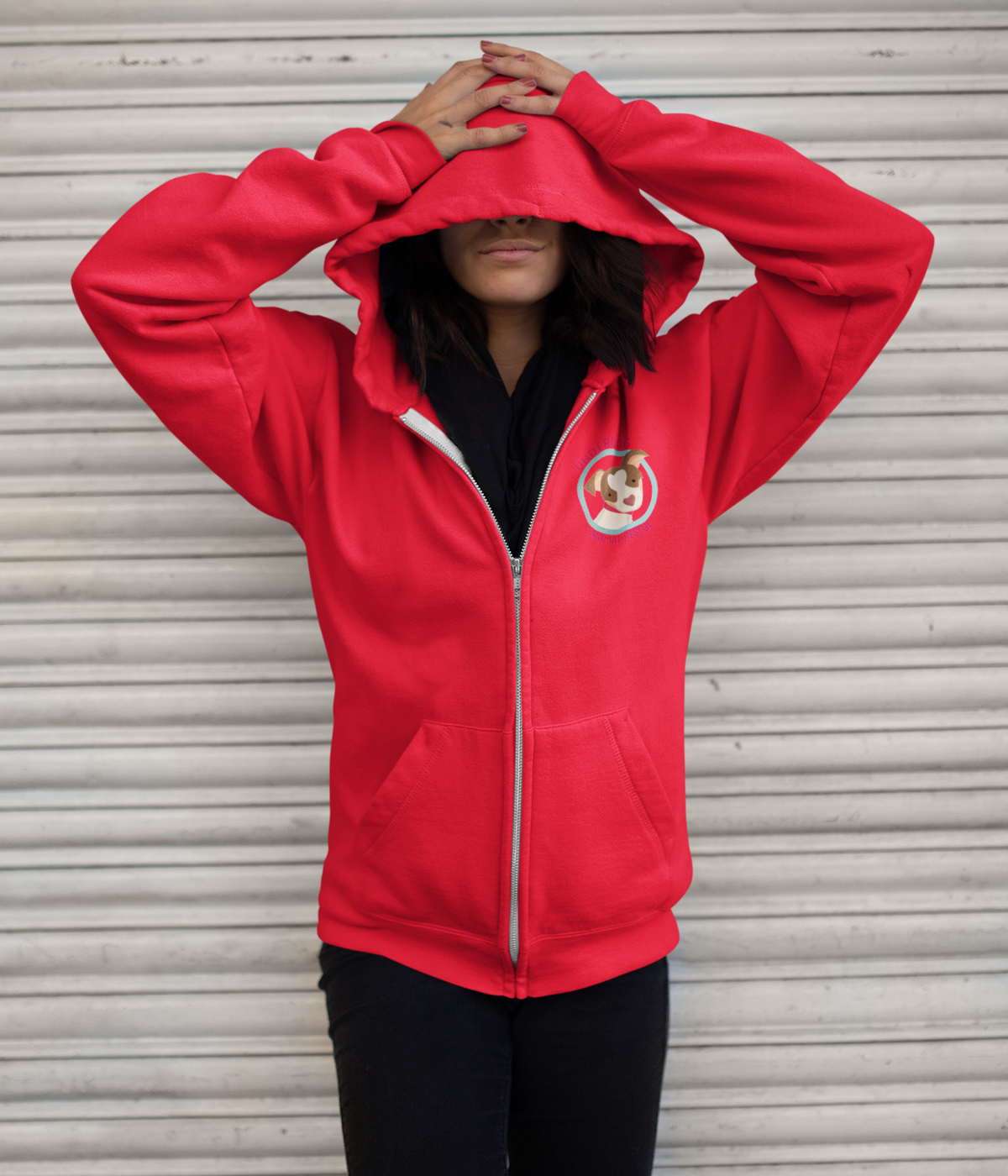 NEW - Underdog Zip Up Hoodie - Ruff Life Rescue Wear