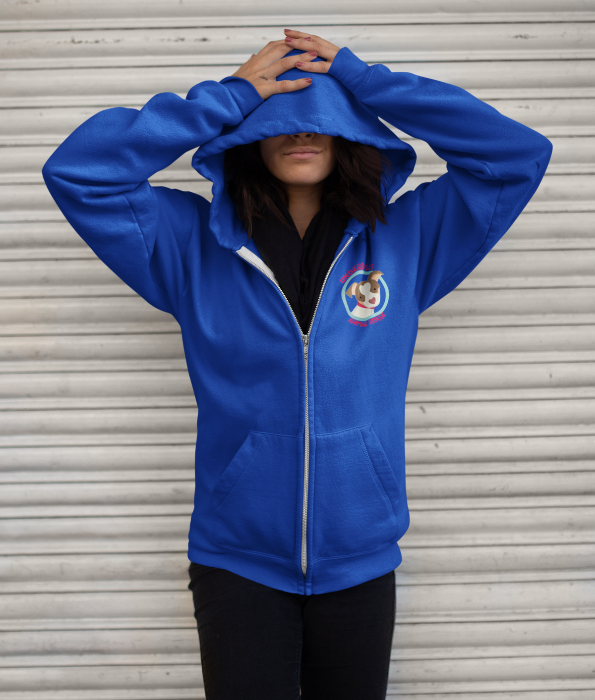 NEW - Underdog Zip Up Hoodie - Ruff Life Rescue Wear