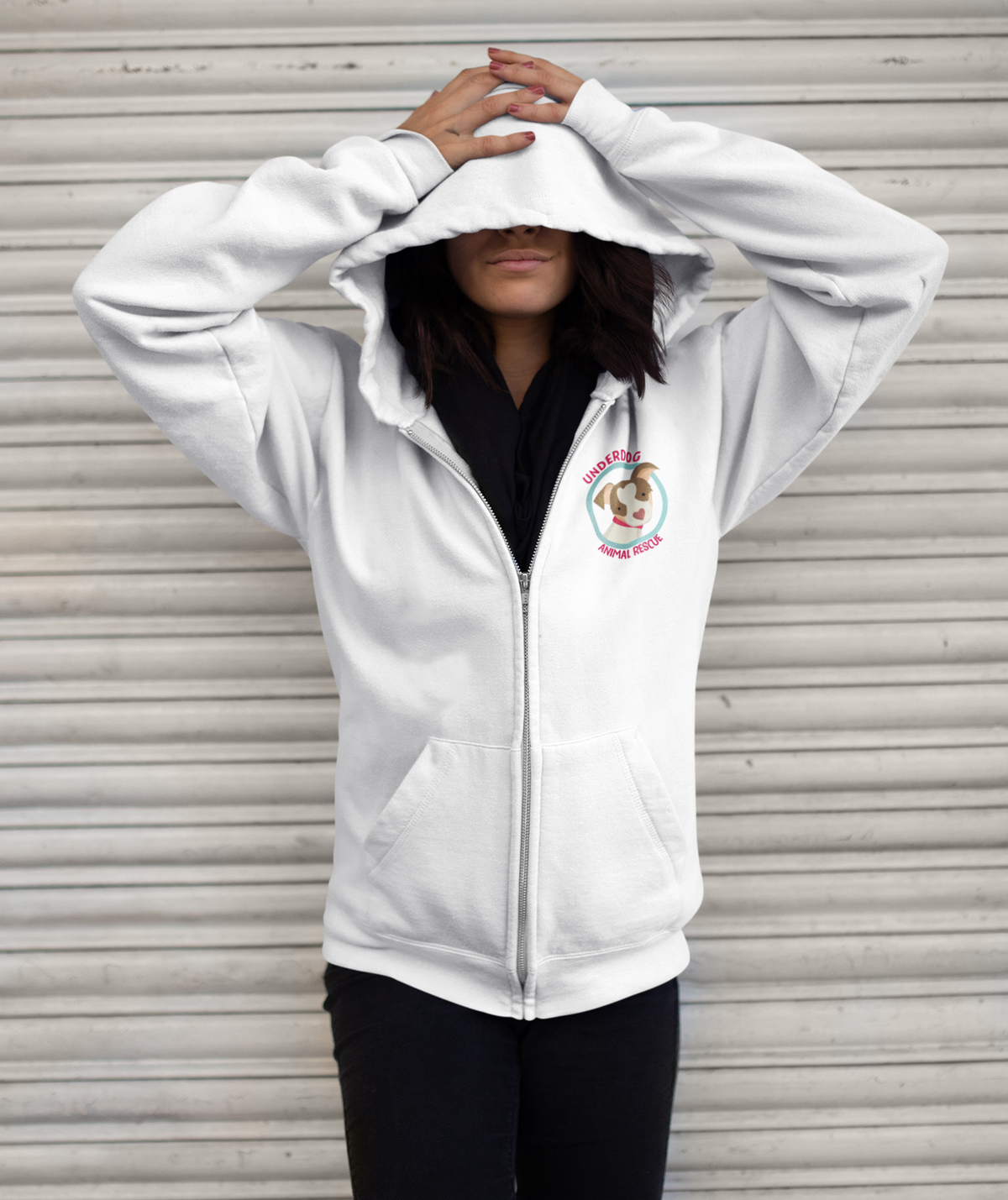 NEW - Underdog Zip Up Hoodie - Ruff Life Rescue Wear
