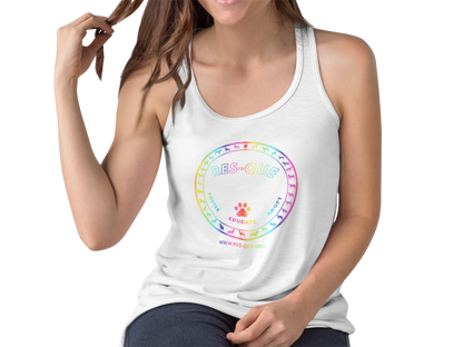 Pride Res-Que Flowy Racerback Tank - Ruff Life Rescue Wear